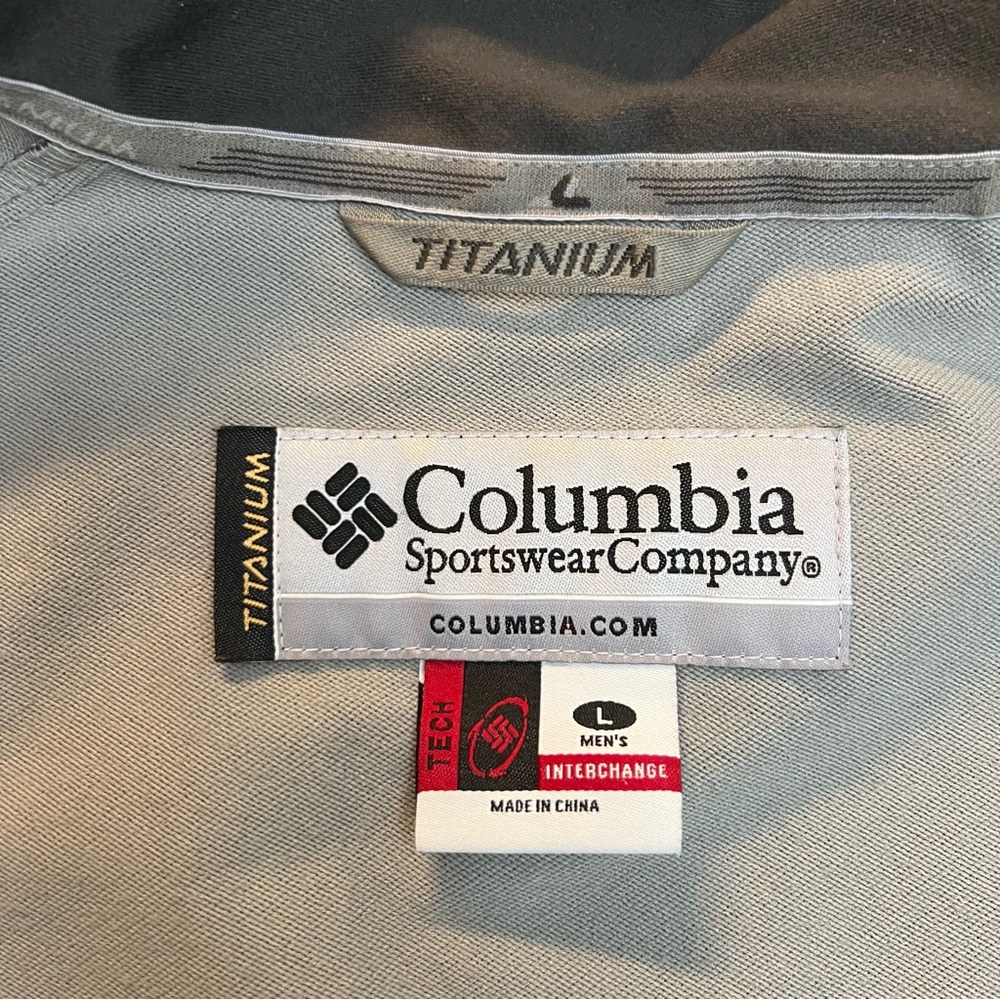 Columbia Titanium‎ Tech Men’s XL Interchange Ascender Jacket Navy Blue Softshell - Picture 5 of 13